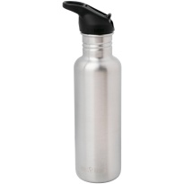 Klean Kanteen Drinkfles-Classic-Narrow 800ml-Flipsportdop-Brushed-Stainless