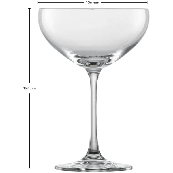 Schott Zwiesel Champagnecoupe-8-280ml-4 stuks - Afbeelding 2