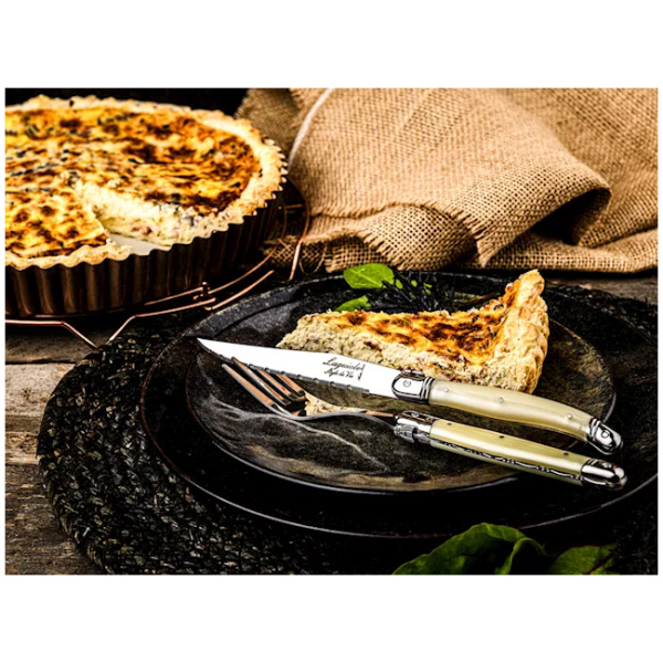 Laguiole Style-de-Vie Premium-Line Steakmessen Parelmoer 6-stuks - Afbeelding 2