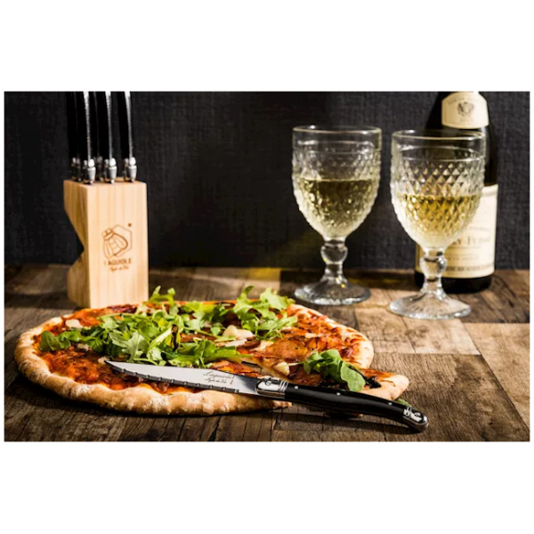 Laguiole Style-de-Vie Premium-Line Steakmessen Zwart 6-stuks - Afbeelding 4