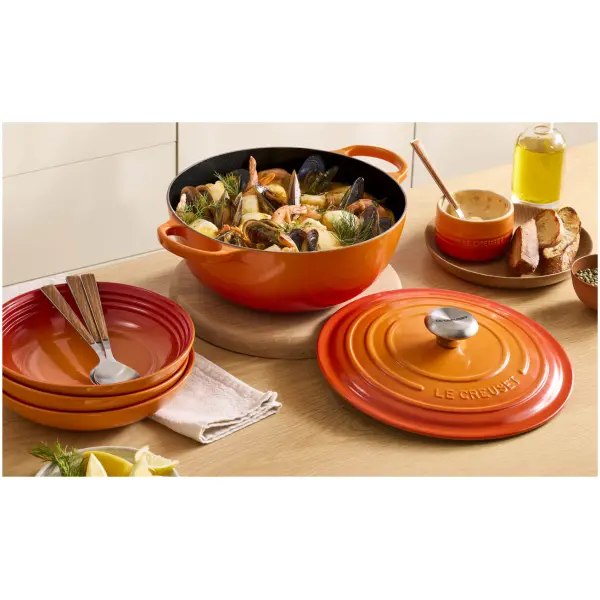 Le Creuset Marmite Oranjerood-28cm - Afbeelding 2