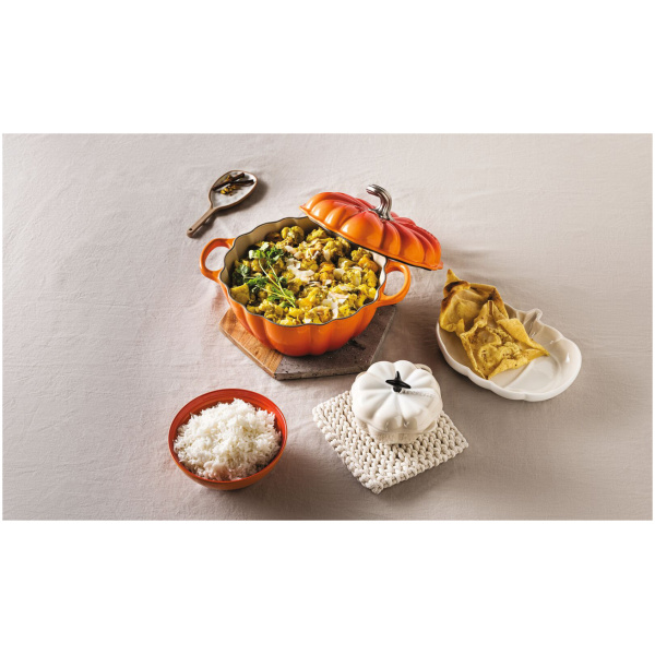 Le Creuset Braadpan Pompoen Oranjerood-24cm - Afbeelding 3