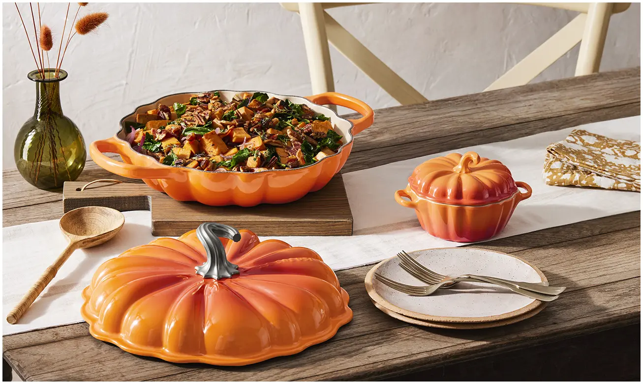 CI1338 Recipes 11 Le Creuset Campagnard Pompoen Oranjerood-28cm - Afbeelding 2