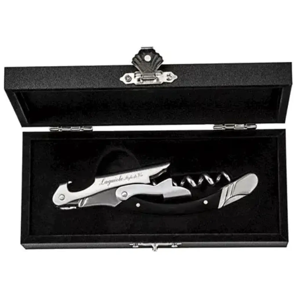 Laguiole Style de Vie Luxury Line Kurkentrekker Zwart Pakkahout.png Laguiole Style-de-Vie Luxury-Line Kurkentrekker Zwart Pakkahout