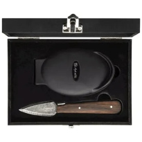 Laguiole Style-de-Vie Luxury-Line Oester Geschenkset Wenge Black Stonewash