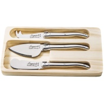 Laguiole Style-de-Vie Premium-Line Kaasmessenset RVS 3-delig