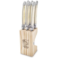 Laguiole Style-de-Vie Premium-Line Steakmessen Parelmoer 6-stuks