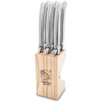Laguiole Style-de-Vie Premium-Line Steakmessen RVS 6-stuks
