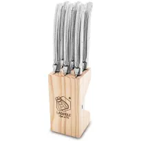 Laguiole Style-de-Vie Premium-Line Steakmessen RVS 6-stuks