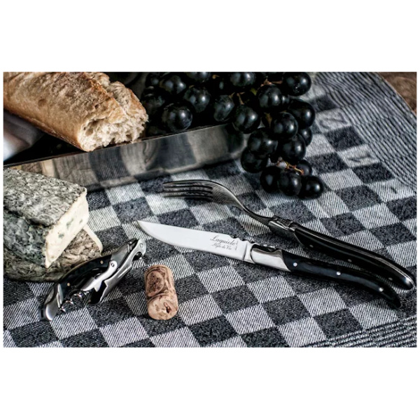 Laguiole Style-de-Vie Luxury-Line Kurkentrekker Zwart Pakkahout - Afbeelding 4