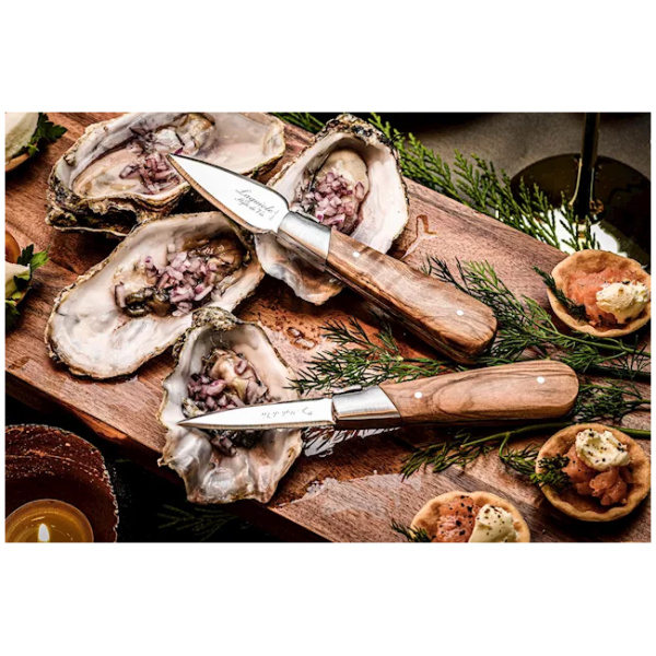 Laguiole Style-de-Vie Luxury-Line Oester Geschenkset Olijfhout - Afbeelding 4