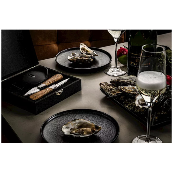 Laguiole Style-de-Vie Luxury-Line Oester Geschenkset Olijfhout - Afbeelding 5