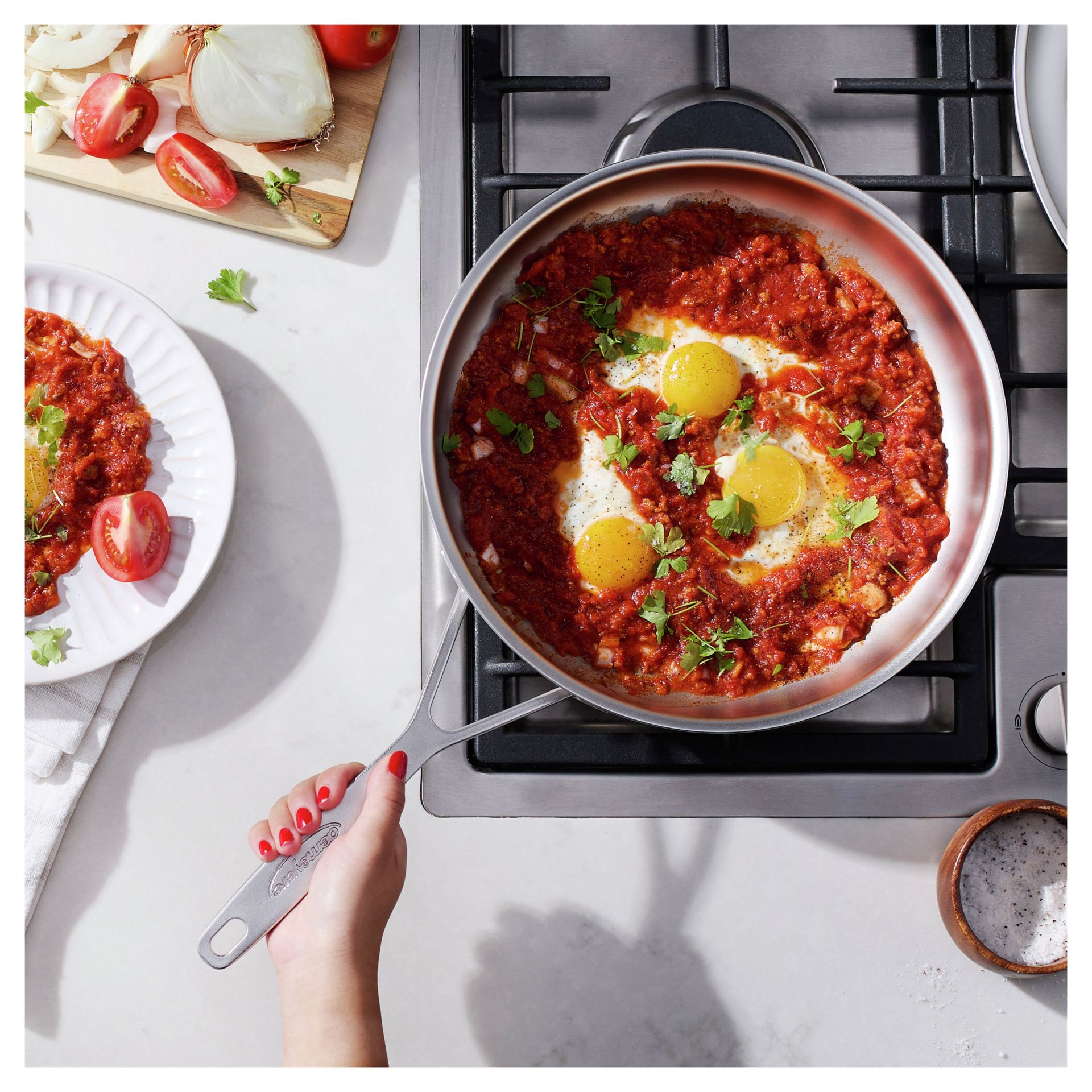 Demeyere Industry-5 NanoTouch Koekenpan 28cm - Afbeelding 2