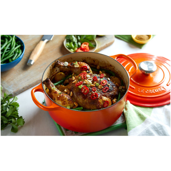 Le Creuset Braadpan Signature Oranjerood-26cm - Afbeelding 3