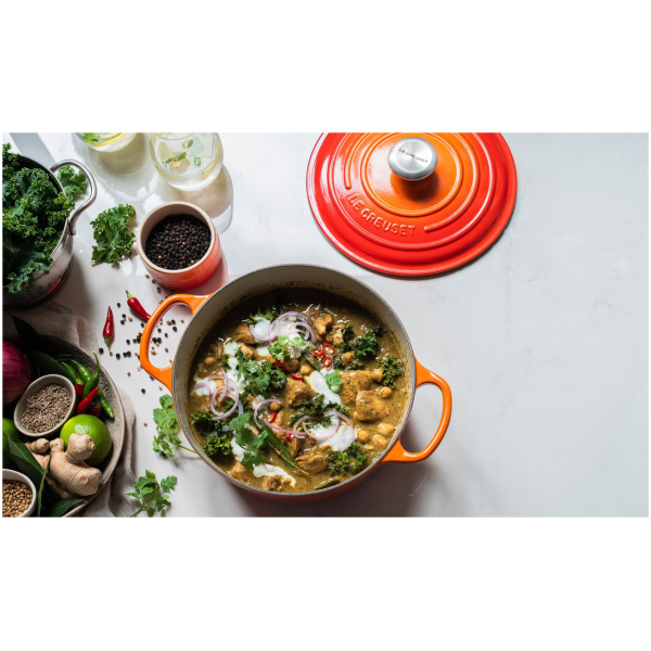 Le Creuset Braadpan Signature Oranjerood-26cm - Afbeelding 2