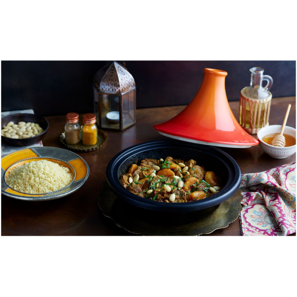 Le Creuset Tajine Signature Oranjerood-31cm - Afbeelding 3
