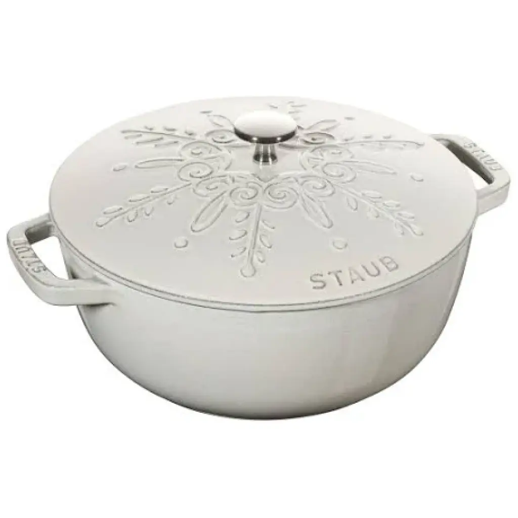 Staub Braadpan Snowflake White-Truffle-24cm