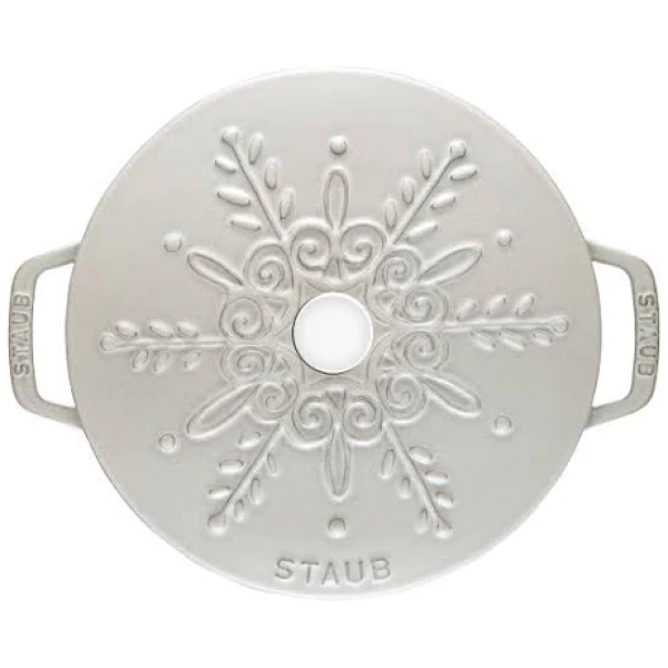 Staub Braadpan Snowflake White-Truffle-24cm - Afbeelding 2
