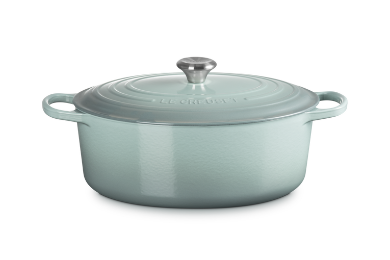 Le Creuset Braadpan Ovaal Signature Sea Salt 33cm 1 1 Le Creuset Braadpan Ovaal Signature Sea Salt-33cm