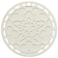 Le Creuset Onderzetter Bloemmotief-Meringue