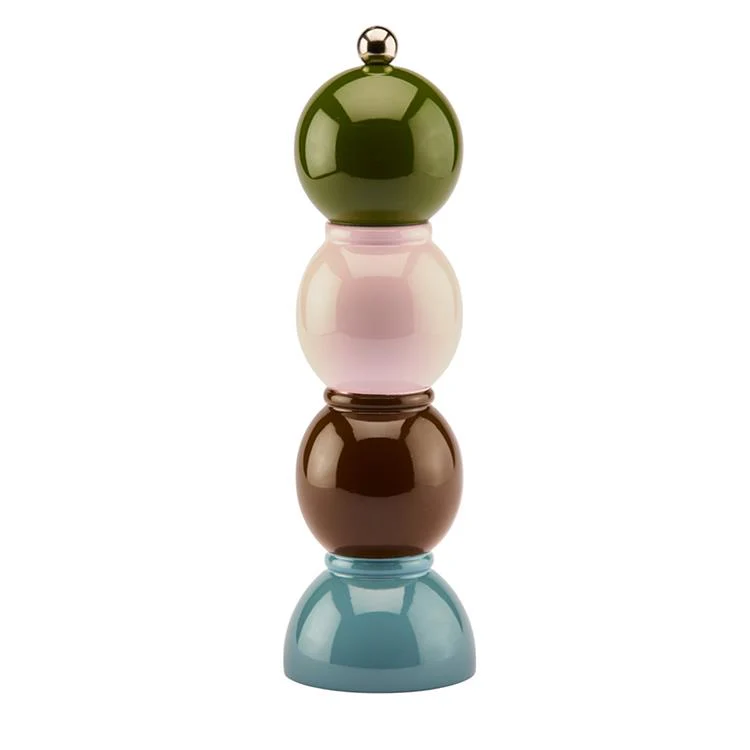 Addison Ross Bobbin peper en zoutmolen Multi Khaki 24cm Addison Ross Bobbin peper- en zoutmolen Multi-Khaki-24cm