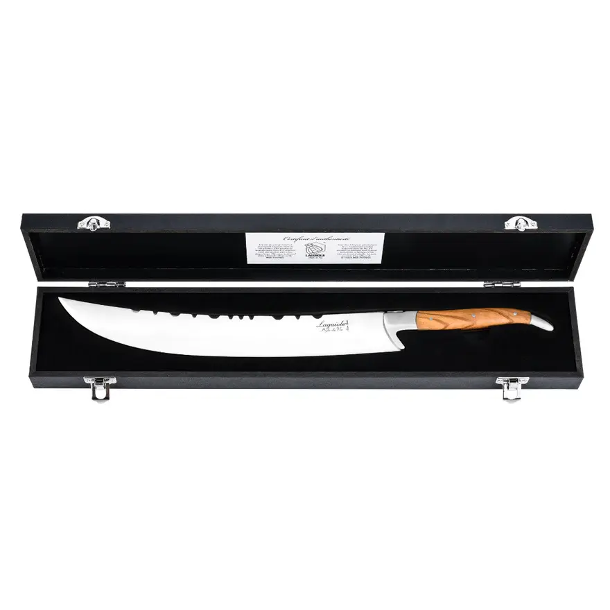 K10420 ChampagnesabelLuxuryLineOlijfhout Laguiole Style-de-Vie Champagnesabel Olijfhout - Afbeelding 4