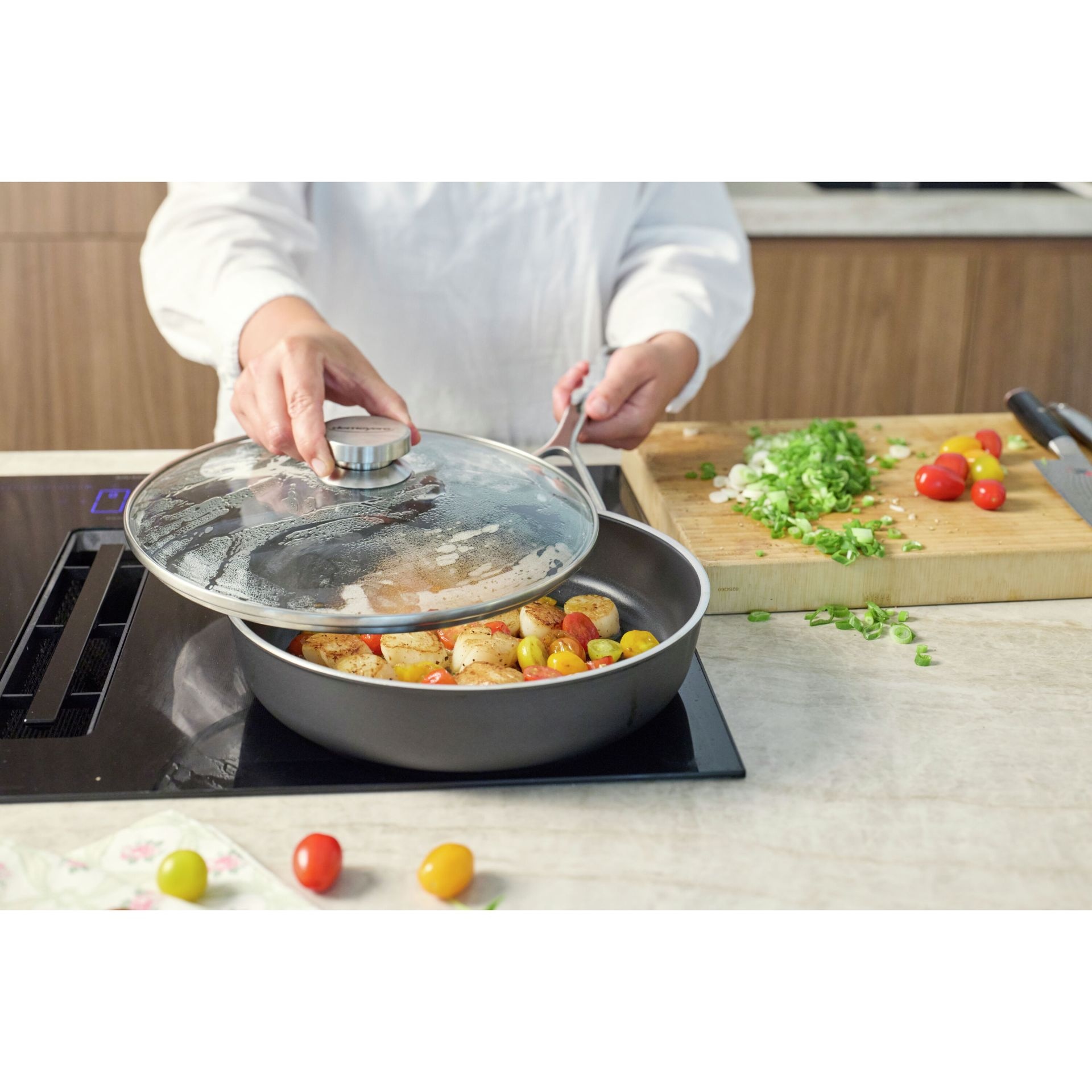 Demeyere Alu Pro-5 Ceraforce Hoge Bakpan 28cm-met-Deksel - Afbeelding 2