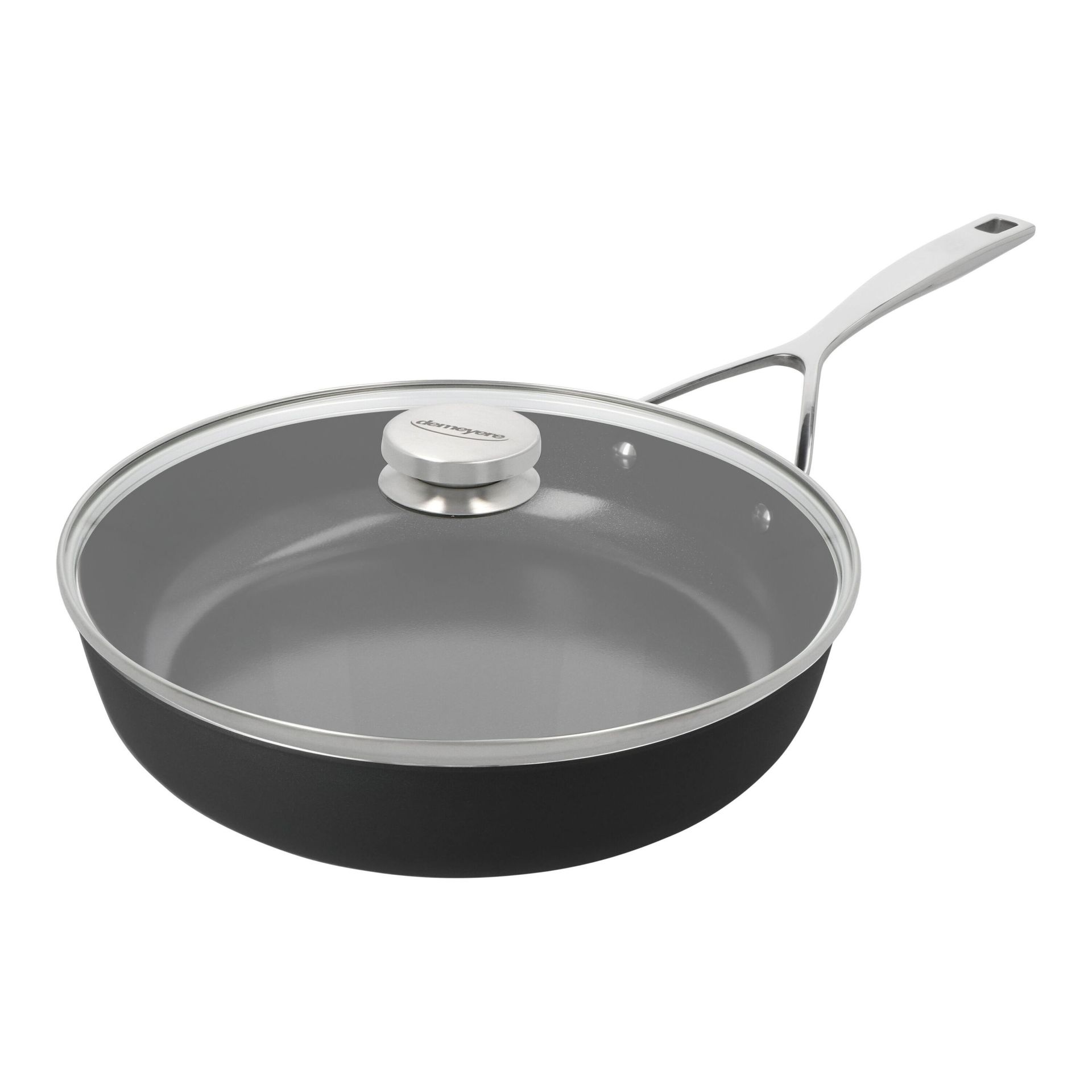 Demeyere Alu Pro 5 Ceraforce Hoge Bakpan 28cm met Deksel Demeyere Alu Pro-5 Ceraforce Hoge Bakpan 28cm-met-Deksel
