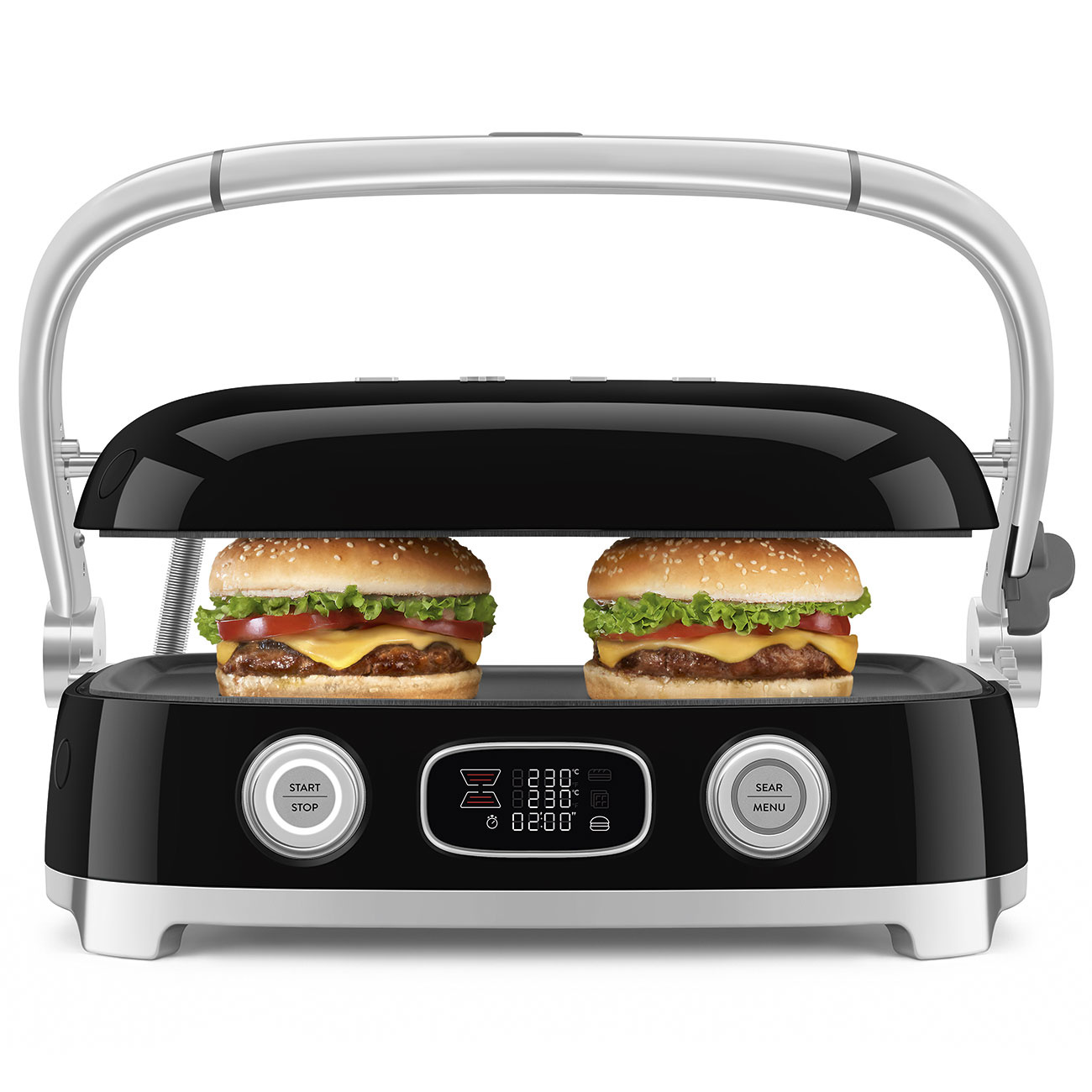 MGF01BLEU 3 Smeg Multi Grill Zwart - Afbeelding 3