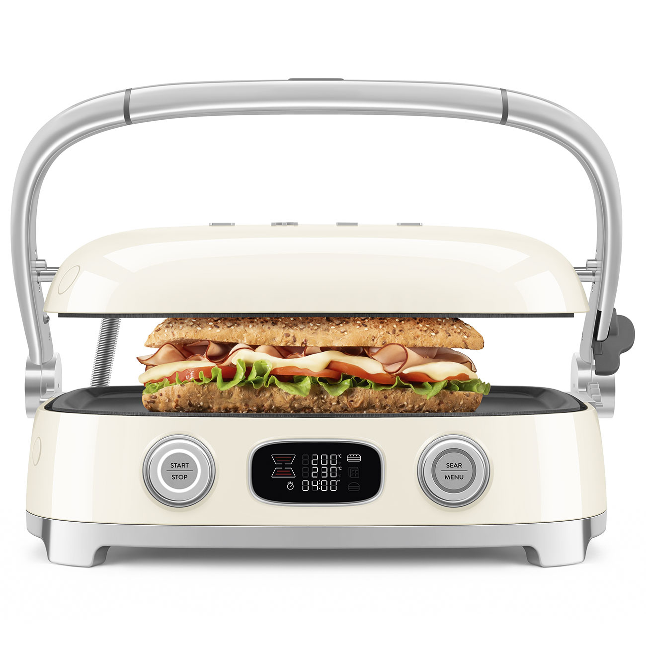 MGF01CREU 1 Smeg Multi Grill Creme - Afbeelding 2