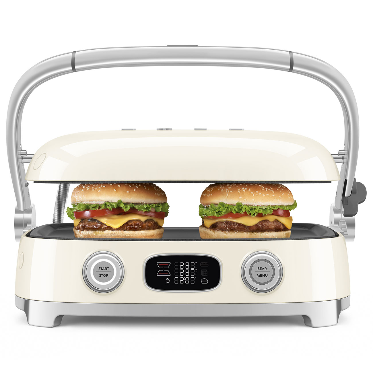 MGF01CREU 3 Smeg Multi Grill Creme - Afbeelding 3